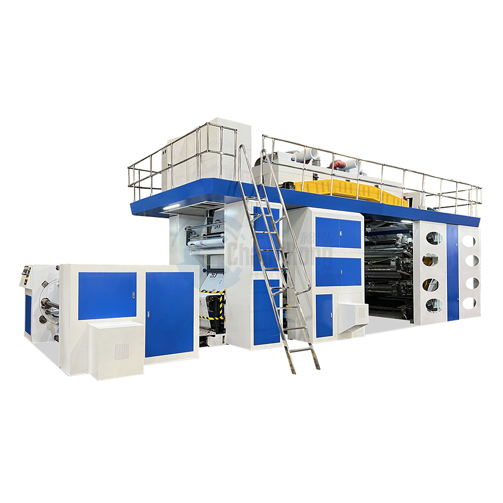 Automatic 8 Color Servo Motor Ci Paper Plastic Non-Woven Bag Flexo Printing Machine