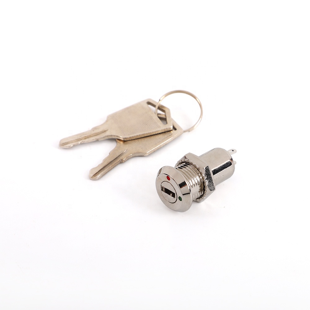 Дешевый JK011 Keylock 12 мм Электрический блокировочный выключатель ВКЛ-ВЫКЛ блокировочный выключатель питания