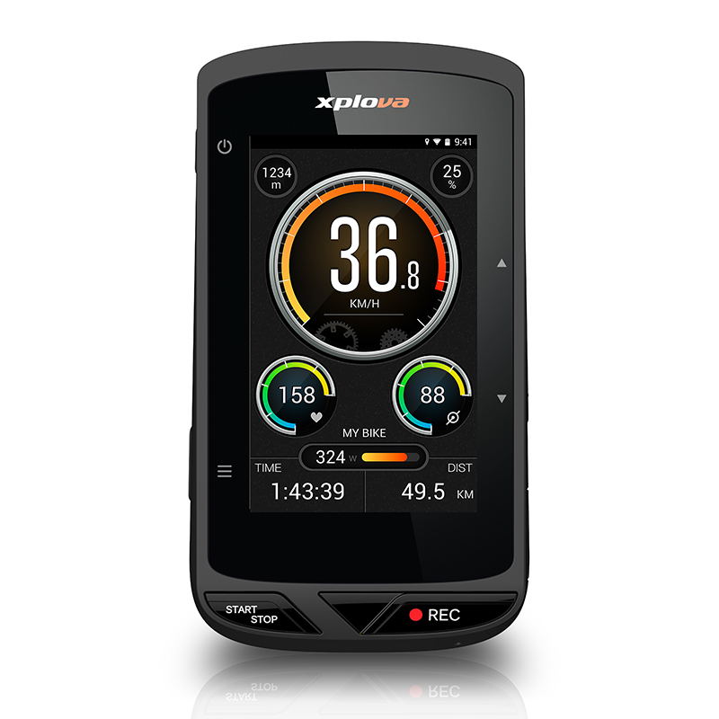 Magene xplova x5 с поддержкой Водонепроницаемый GPS Велосипедный компьютер Спидометр Поддержка питания датчик частоты сердечного ритма видео сенсорный экран