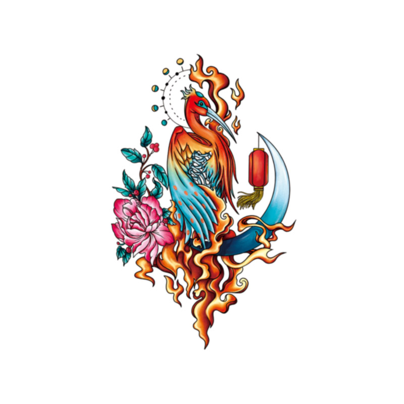 SHAN HAI JING - Bi fang Realistic India Ink Printing animal tattoo body Water Transfer Temporary Full Hand Tattoo Stickers