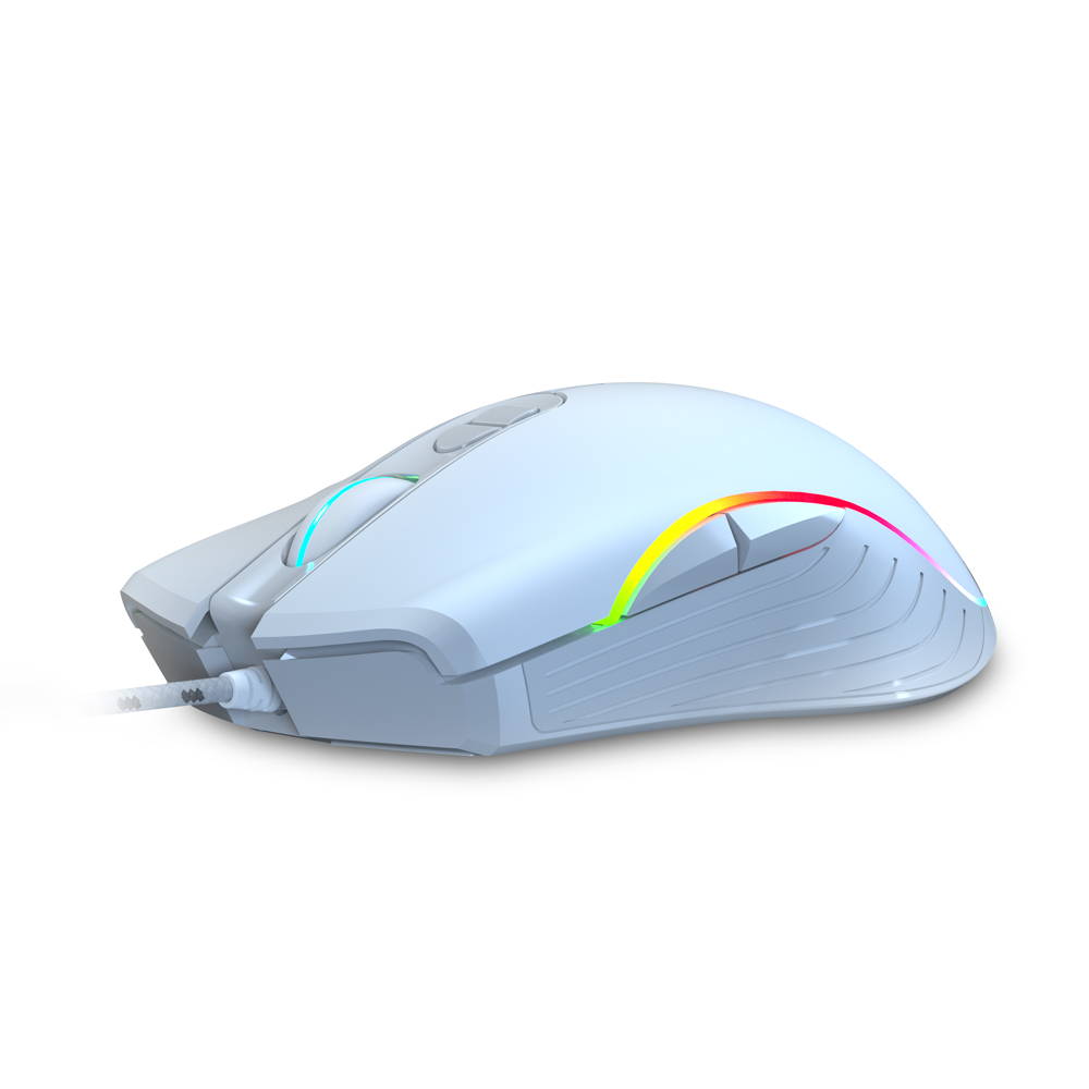 Игровая мышь проводной 7200 точек/дюйм для ПК регулируемой высоты игровая мышь с RGB подсветкой 4 программируемых кнопок