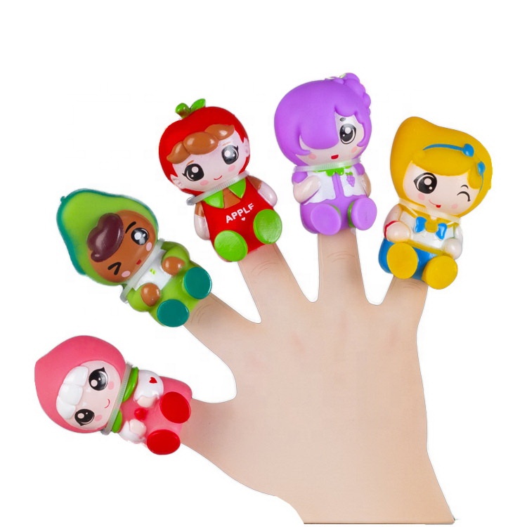 Tiny Hand Fruit Finger Puppet Kids Interactive Finger Puppet Doll Toy Fidget Marionetas De Dedos Frutas De Juguetes
