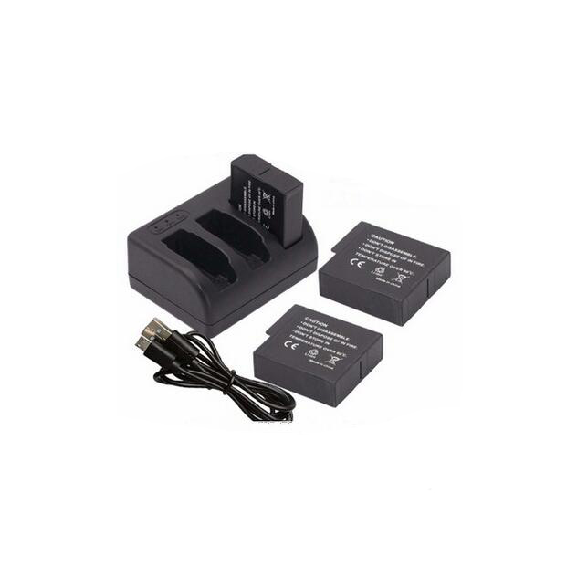 3 in 1 sport camera lithium battery charger for Go PRO HE RO 7 6 5