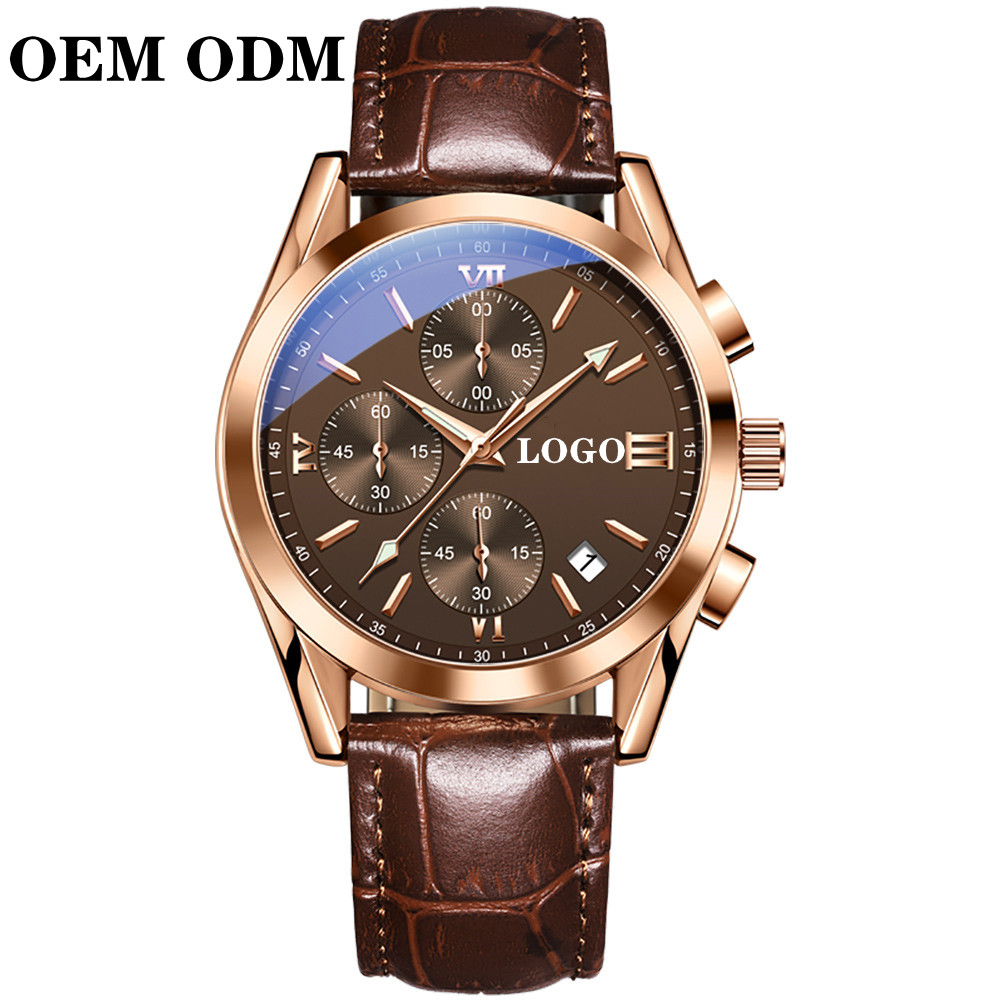 OEM DOM OLEVS 2872 роскошный бренд мужские водонепроницаемые Модные бриллиантовые кварцевые мужские часы из искусственной кожи