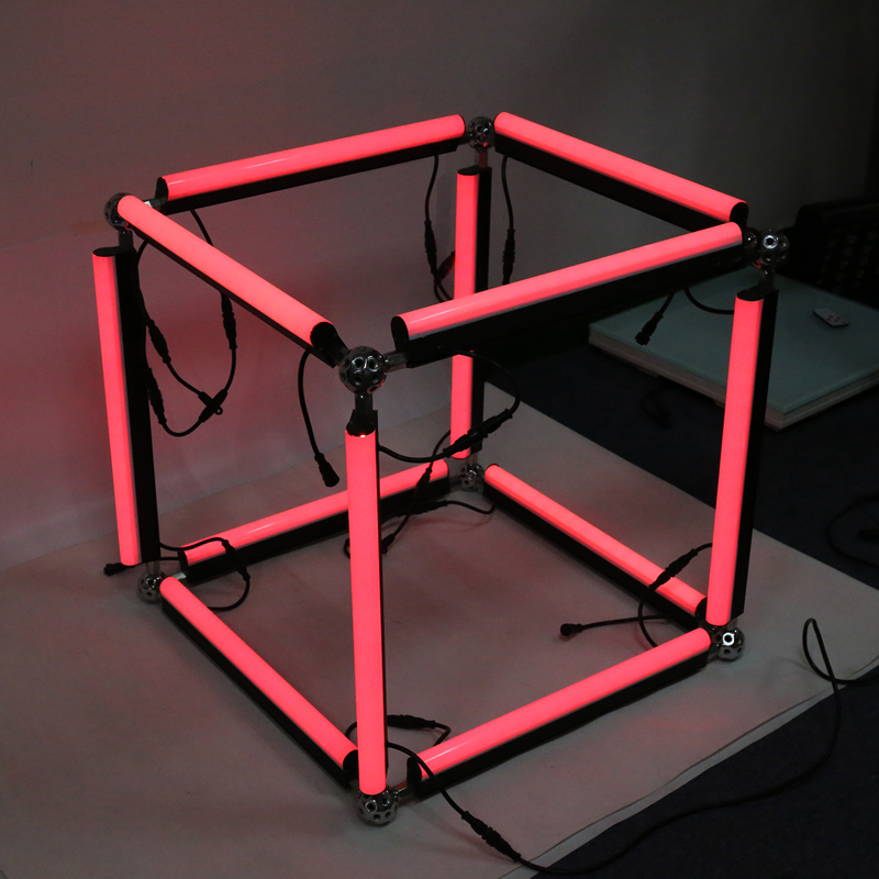1m 24v 3D RGB DMX Led RGB цифровая Геометрическая трубка