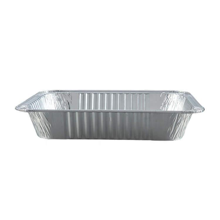Cake Sweety Food Foil Container Kitchen Use Foil Container Rectangle Shape Foil Container