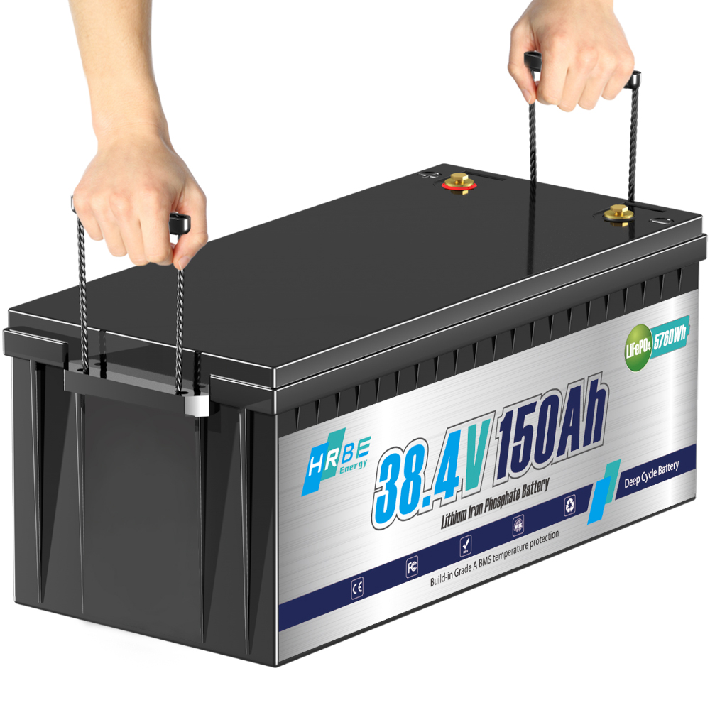 Rechargeable Built In Smart BMS LFP 38.4v Lithium Iron Phosphate Cell Pack 150Ah 36v LiFePO4 Solar Energy Storage Battery