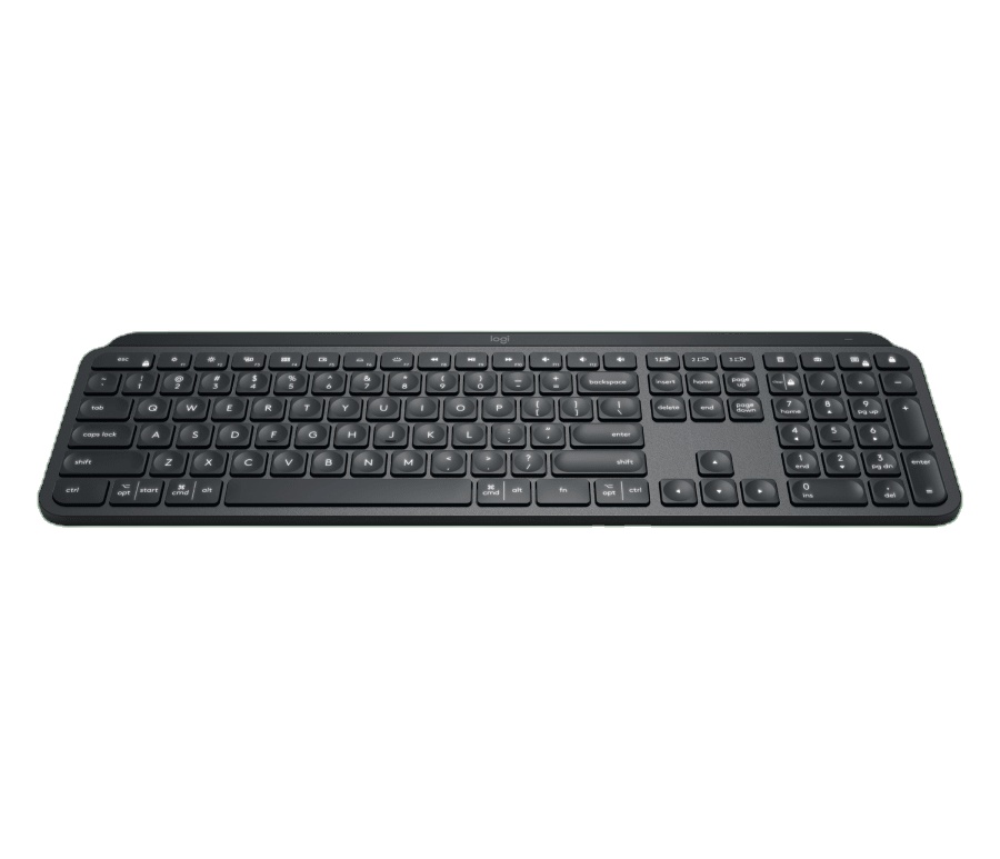 Клавиатура Logitech MX Keys Улучшенная Беспроводная с подсветкой черная Двухрежимная перезаряжаемая эргономичная клавиатура с подсветкой для компьютера