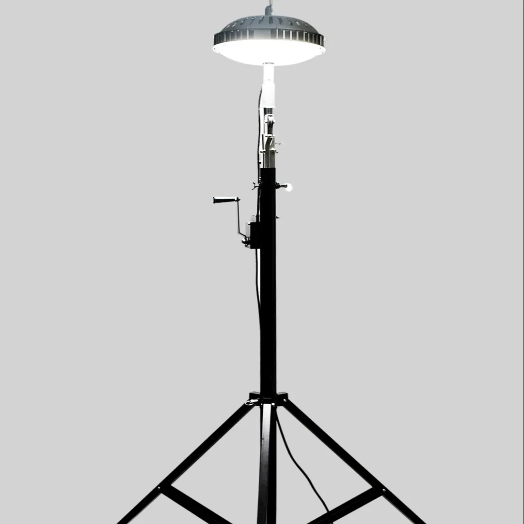 Outdoor constraction site 300w led mobile tripod telescopic stand led work light IP65