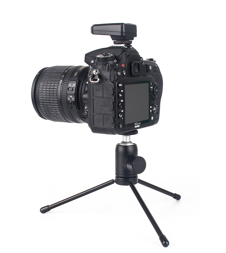 Aluminum Alloy Tripod Ball Head Mount Panoramic Scaled Base Universal 1/4 Mount for DSLR Camera Tripod Mounting