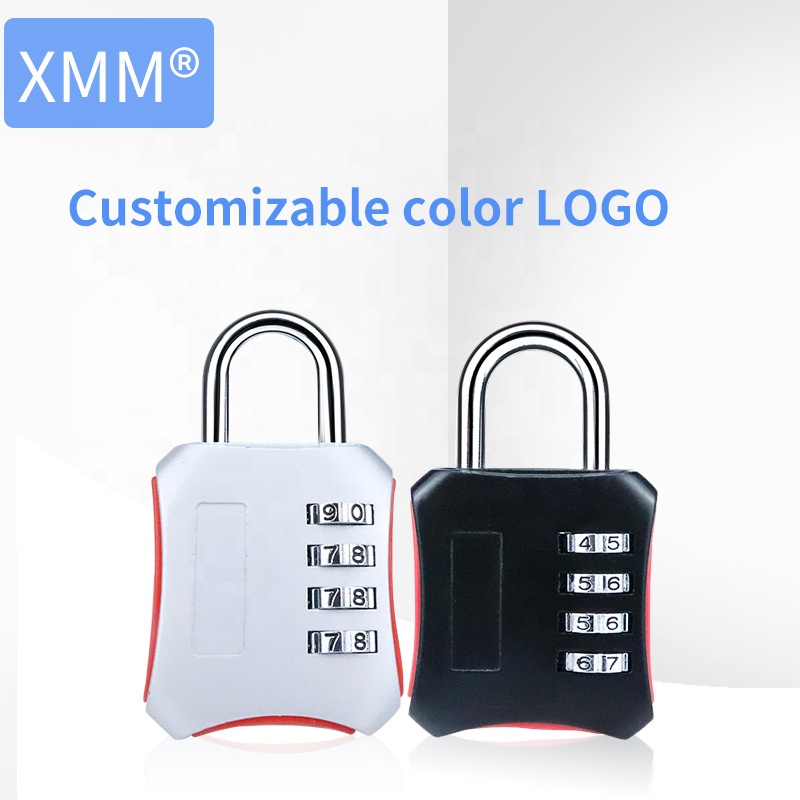 XMM-8074High quality 4 Digit Combination Luggage Code Lock Password Padlock Suitcase Resettable Lock for Security