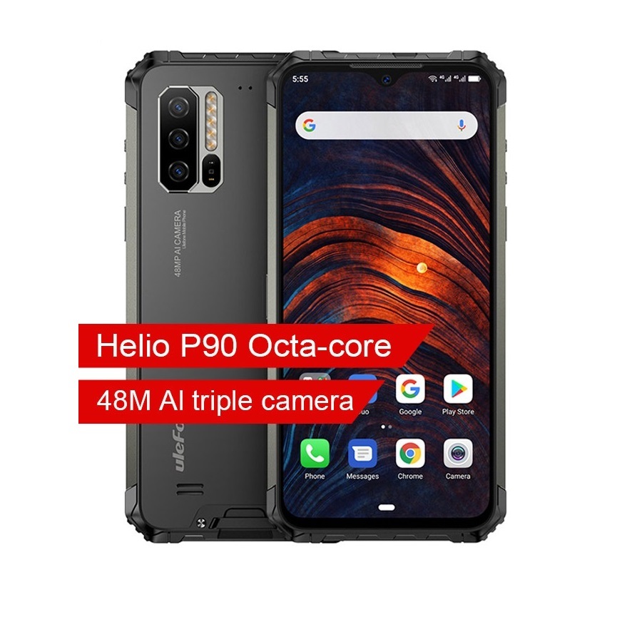 Глобальная версия Ulefone Power 7 андроид 10 IP68 прочный мобильный телефон 6,3 ''8 ГБ + 128 ГБ android 9,0 NFC 5500 мА/ч, 4G LTE смартфон