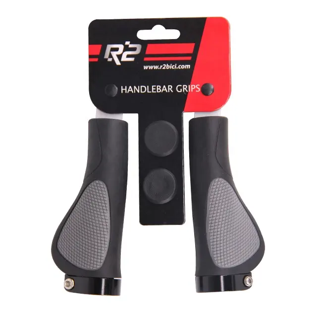 R2 HL-G311-1A ergonomic 130mm 95mm rubber shock-absorbing bicycle grips
