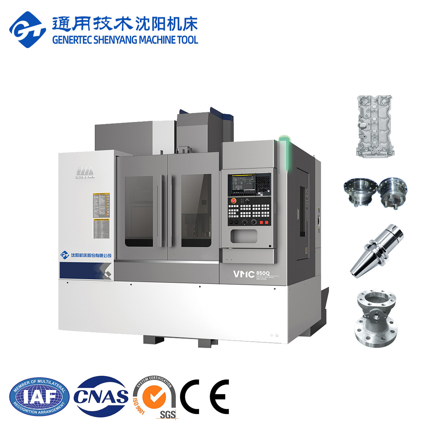 GT SMTCL VMC850Q Vertical CNC Machining Center VMC855 China 3 Axis 4 Axis Cnc Milling Machine For Metal Fresadora CNC
