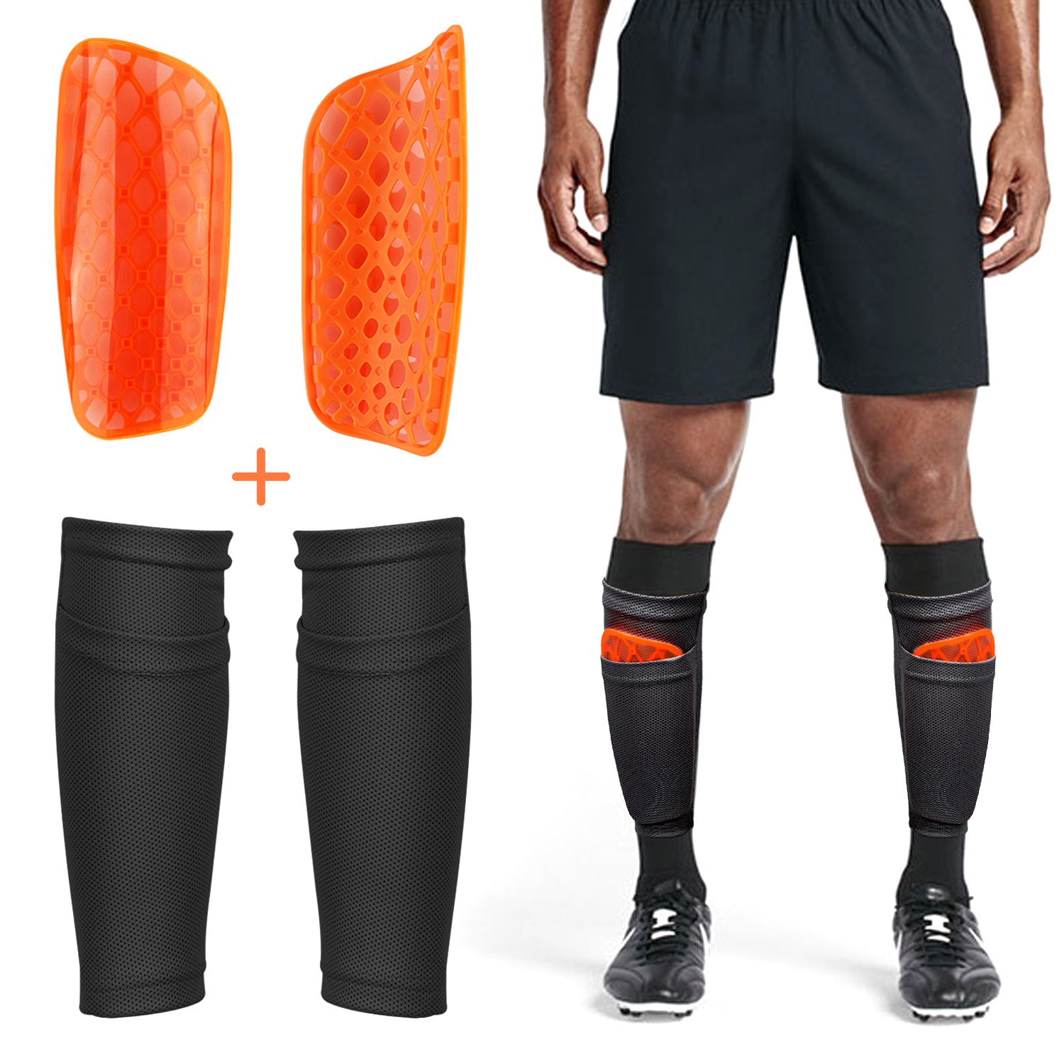Soccer Football Shin Guard Teens Socks Pads Professional Shields Leg Shinguards Sports Sleeves Protective Gear