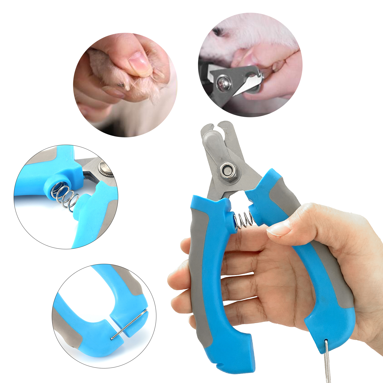 Hot Selling Mix Color Design Pet Grooming Scissors Professional Tools Dog Nail Clippers