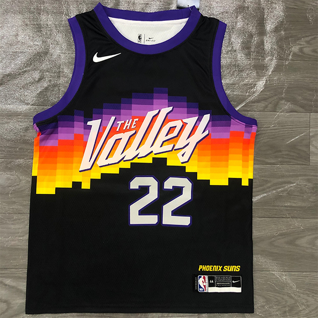 Сезон 2021, серия Phoenix Black City Edition Booker #1 Paul #3 Nash #13 Ayton 22, трикотажные изделия Suns Valley, баскетбол
