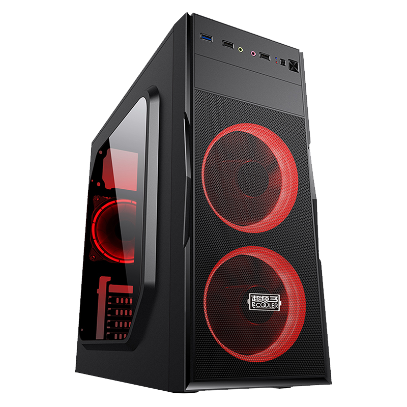 SZMZ ATX Золотой щит компьютерный игровой корпус tower ATX чехол с rgb-вентилятором