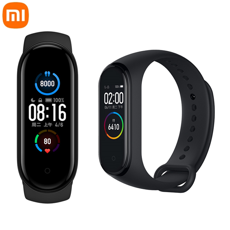 Оригинальный фитнес-браслет Xiaomi с пульсометром, фитнес-браслет с цветным экраном, смарт-браслет M5 для продажи