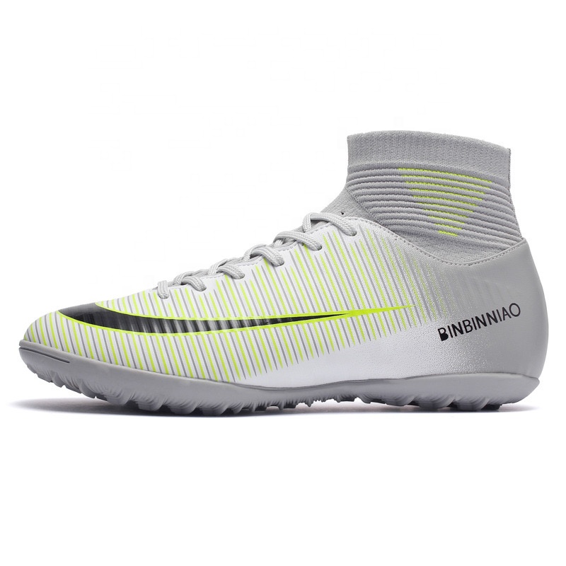 Men Sports High Ankle Football Boots Shoe Outdoor/Indoor Soccer shoes soccer shoes soccer cleats boys