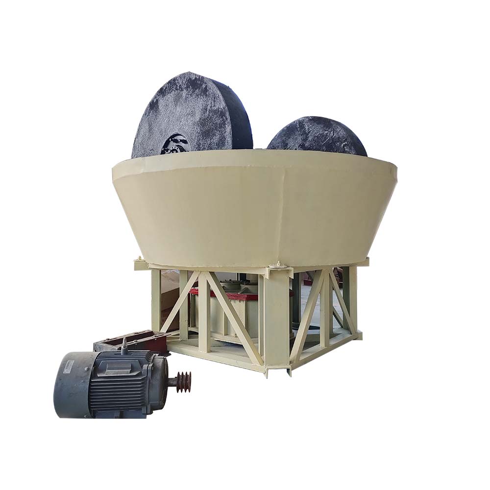 Process Hard Rock Gold Deposits Plant Recovery Machine Save Water Wet Pan Mill for Sale