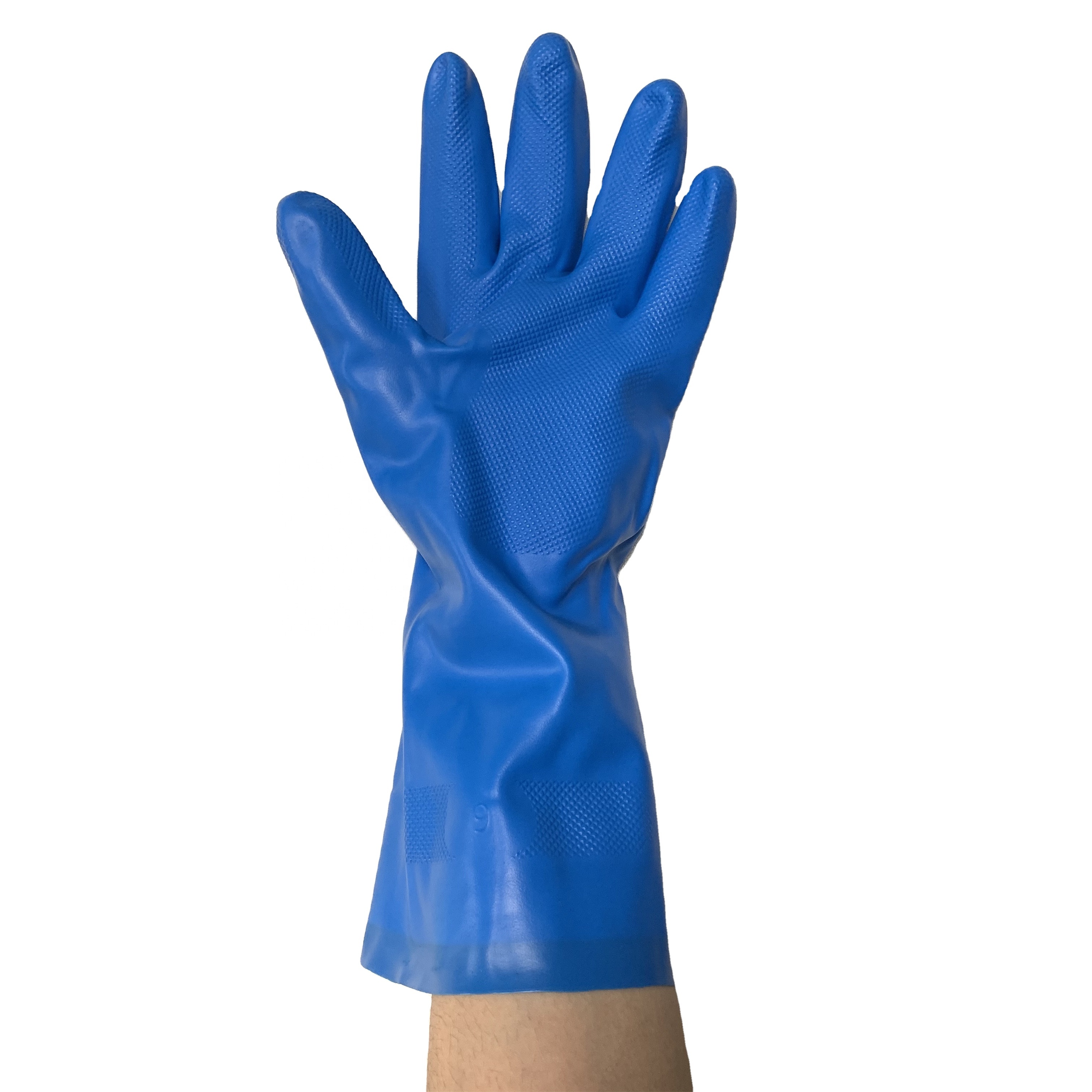 Дешевые Синие нитриловые перчатки Guantes от производителя