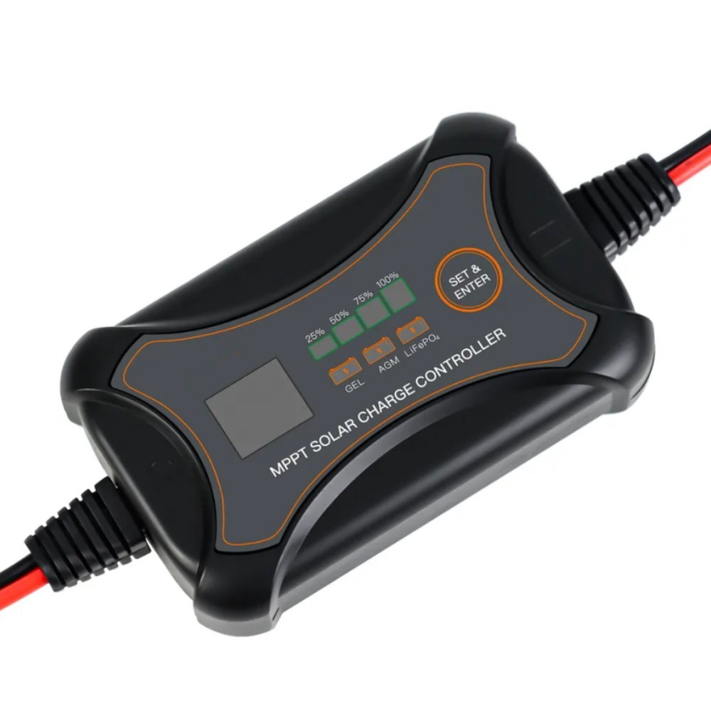 2023 Latest 10A MPPT Solar Charge Controller Connected PV 150v 30w Portable solar charger with LCD display