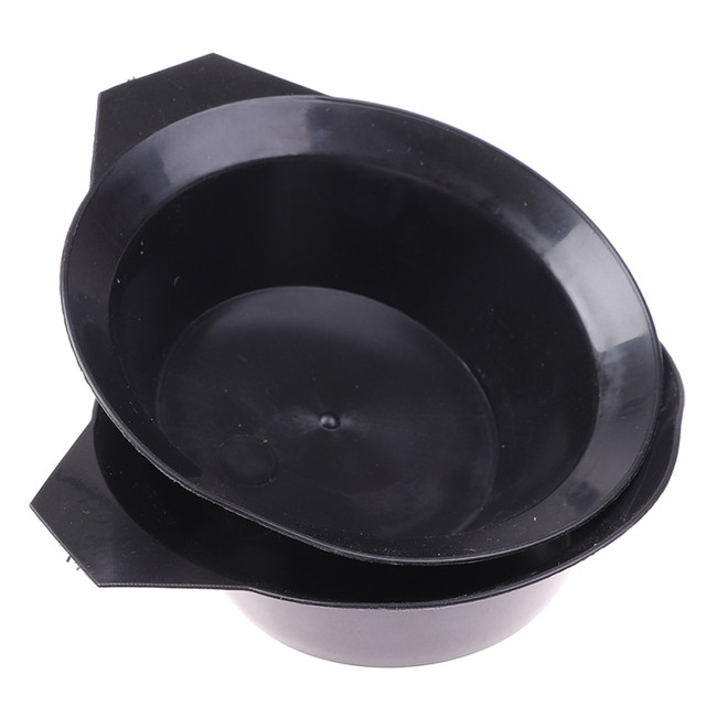 Hair Color Dye Bowl Comb Accessories Black Plastic Hair Dye Colouring Brush Comb Bowl Hairdressing Styling Tools