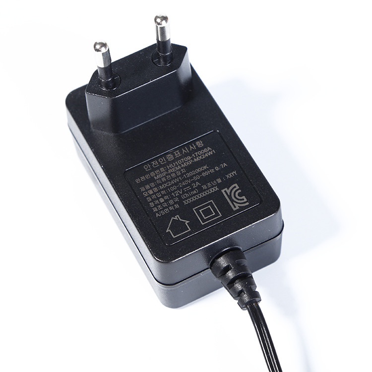 24 Вт KC KCC сертифицированная Корейская вилка 12v1.2a 1.5a адаптер питания 12В 2a для двигателя