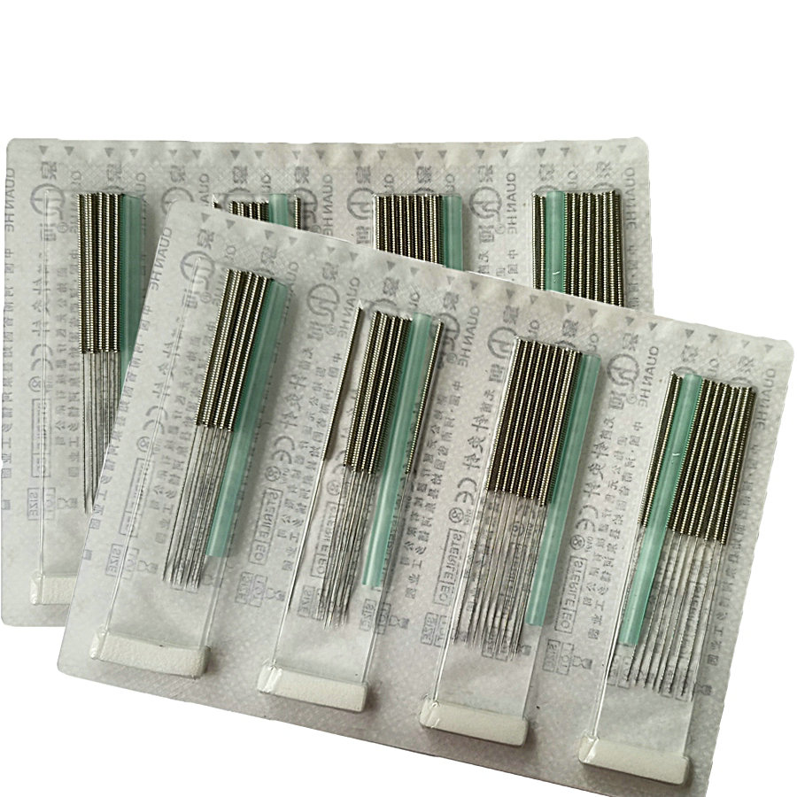 QUANHE Professional Supplier Painless needle 100 pieces Medical Disposable Sterile Acupuncture Needles with Tube