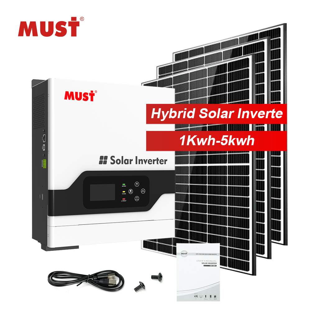 MUST PV18 VPM hybrid solar charge controller inverter1KW 2KW 3KW mppt hybrid solar inverter off grid inverter