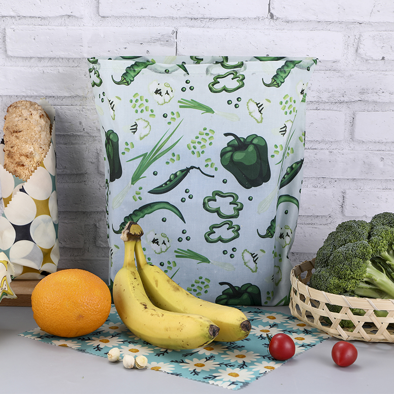 Food storage bags reusable beeswax food wrap 6 pack