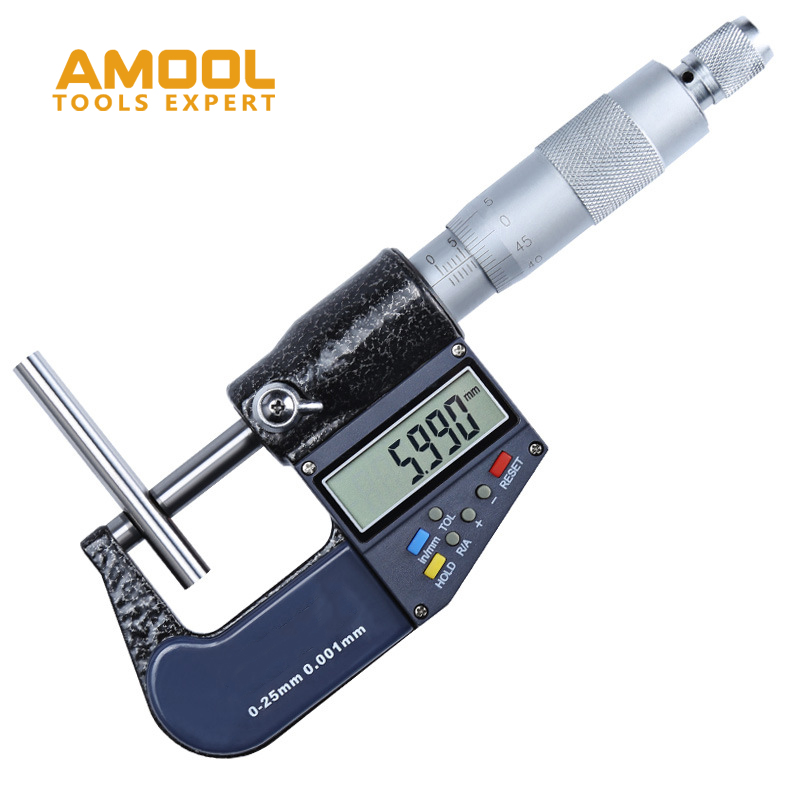 0-25mm 0.001mm LCD Electronic Digital Micrometer Scale Measurement Kit