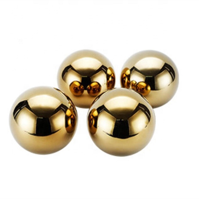 Gold plating Hollow Stainless Steel Half Ball 304 Metal Hollow Sphere