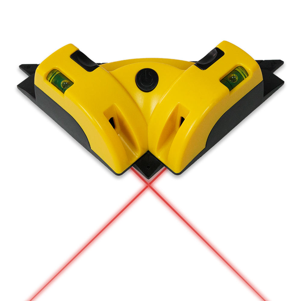 Right Angle -90 Degree Horizontal и Vertical Laser Level Line Tool, Square Laser с Two Suction Cups