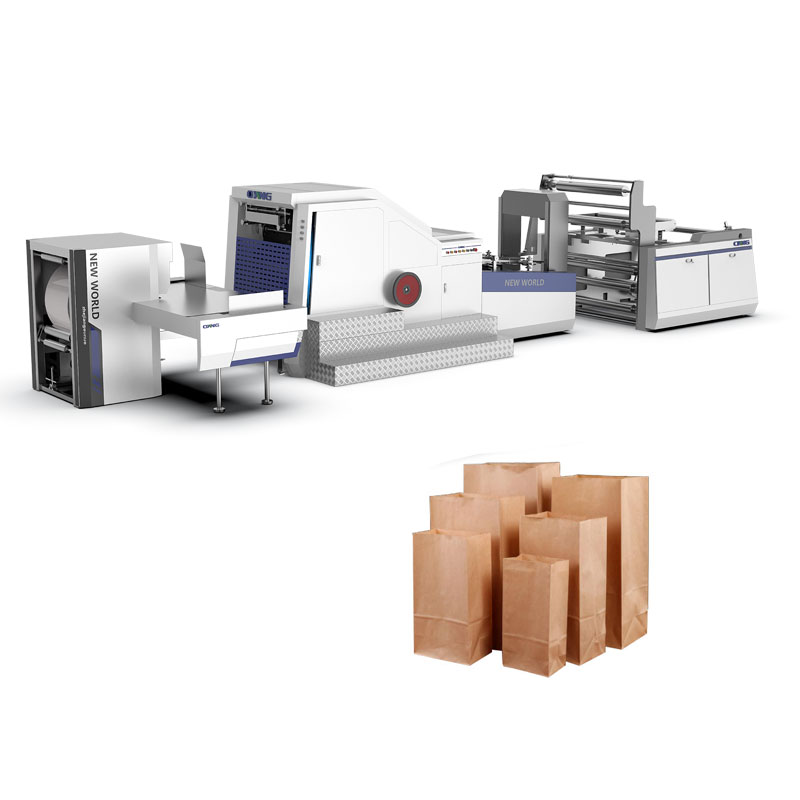 High quality semi-automatic paper shopping bags making machine without handle