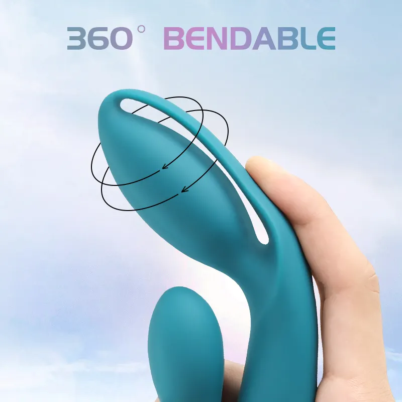 Wholesale Silicone Sex Toy Heating Massager Women Vagina G Spot Clitoral Rabbit Vibrator