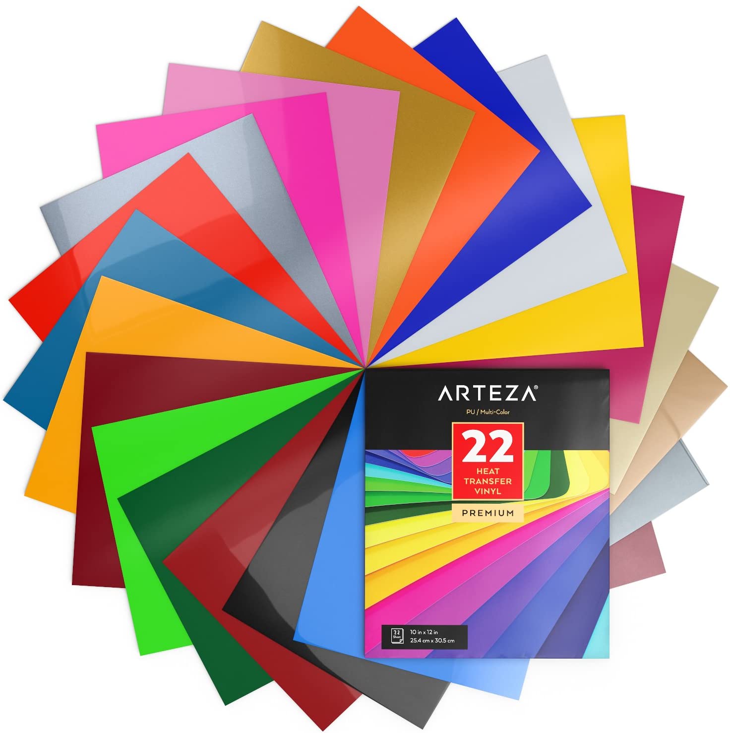 Good Price Customized Printabel Custom Color HTV 36 Sheets Pack PU Heat Transfer Vinyl Sheets