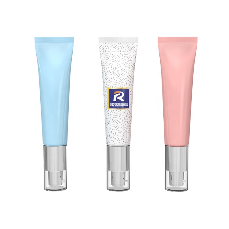 Customized plastic tubes cosmetic foundation BB cream airless tube with pump