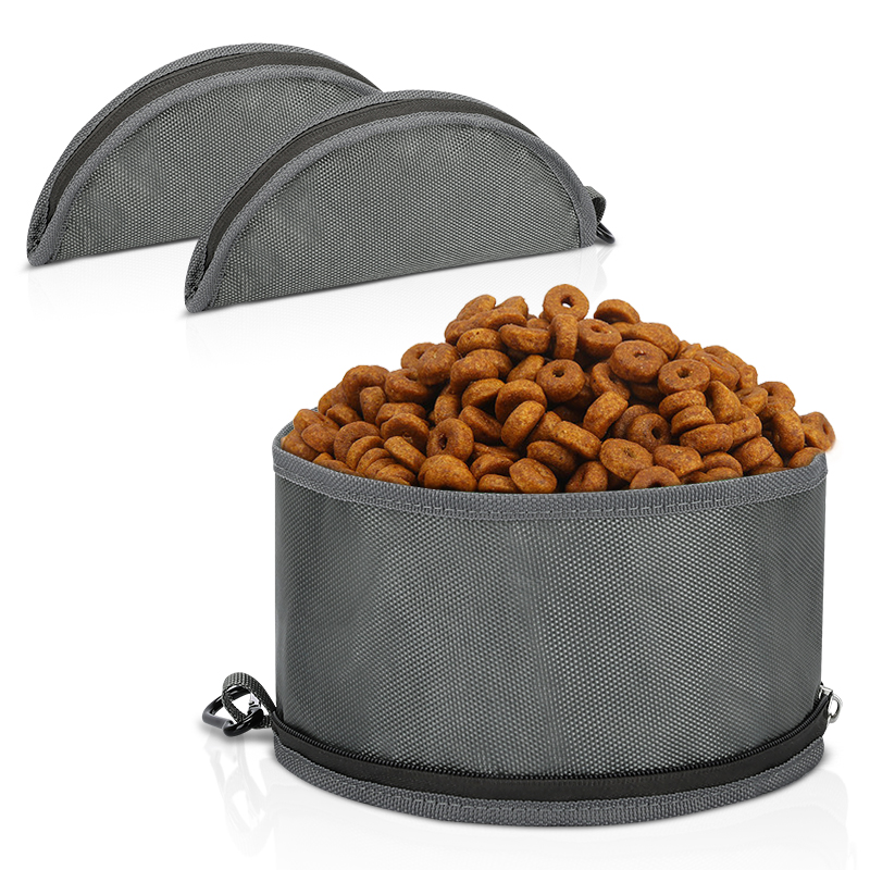 Pet Food Travel Container Storage Dog Food Travel Bag Collapsible Dog Travel Bowl