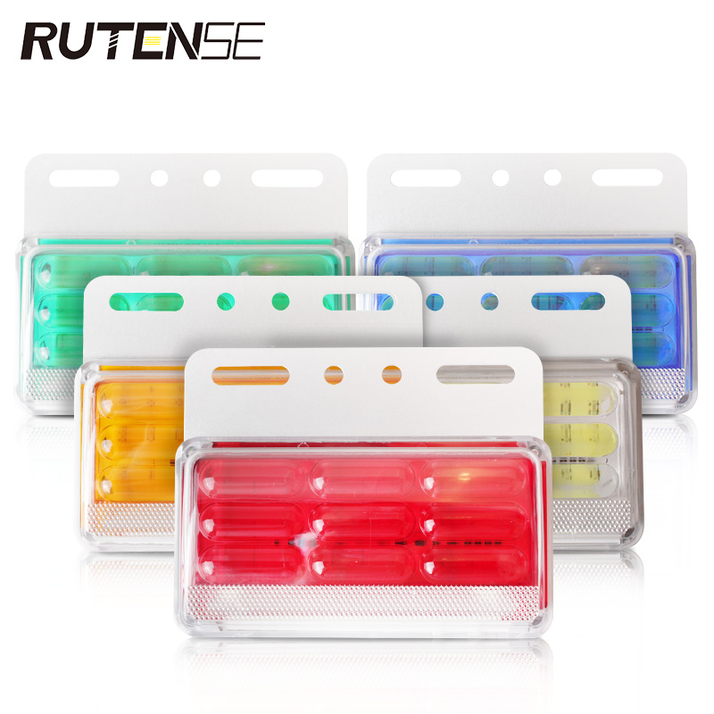 RUTENSE COB боковые огни для грузовика поворотный сигнальный светильник 24 в светодиодный для грузовиков предупреждающий стробоскоп водонепроницаемый боковой светильник
