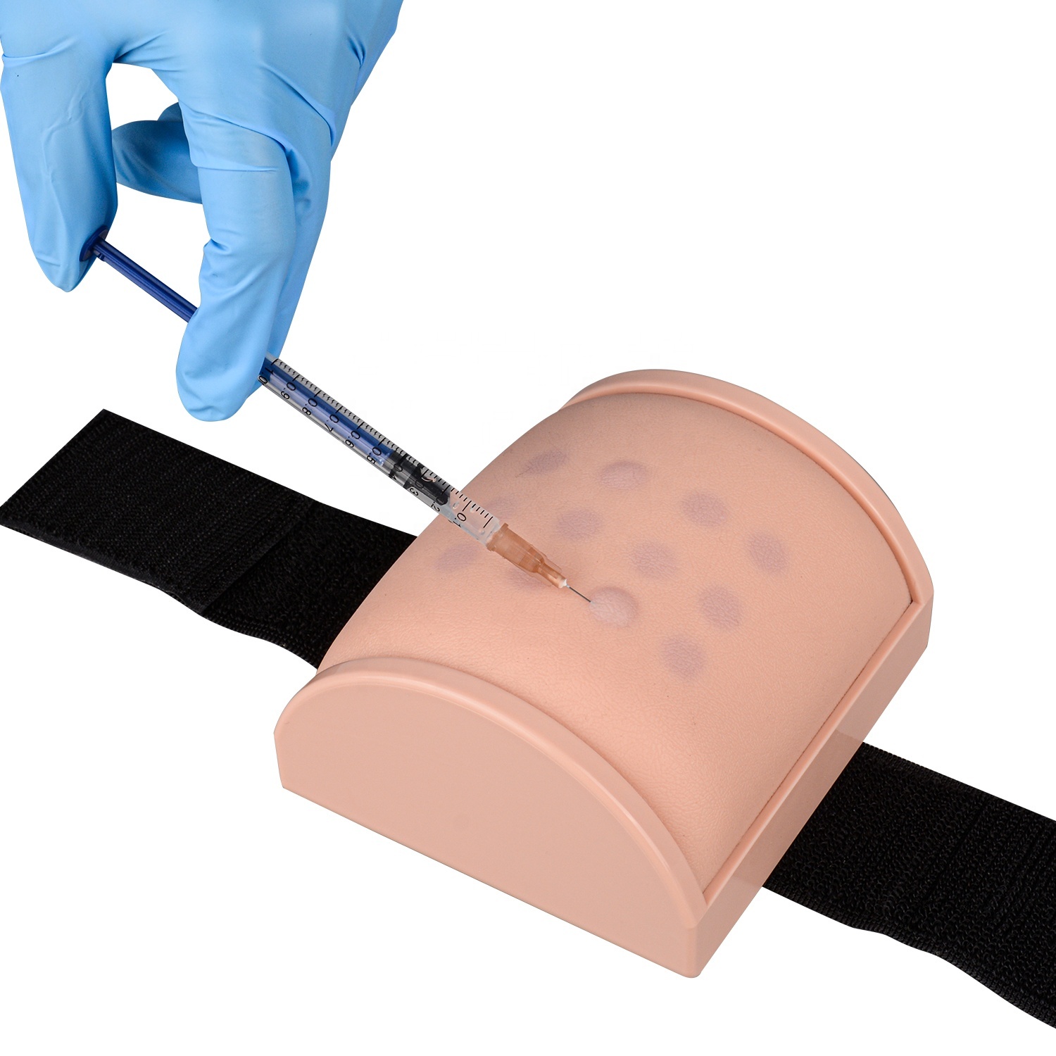 Injection Training Pad Model with 3 Skin Layers IM, SQ, ID Injection Simulator Practice Tool for Medical Education