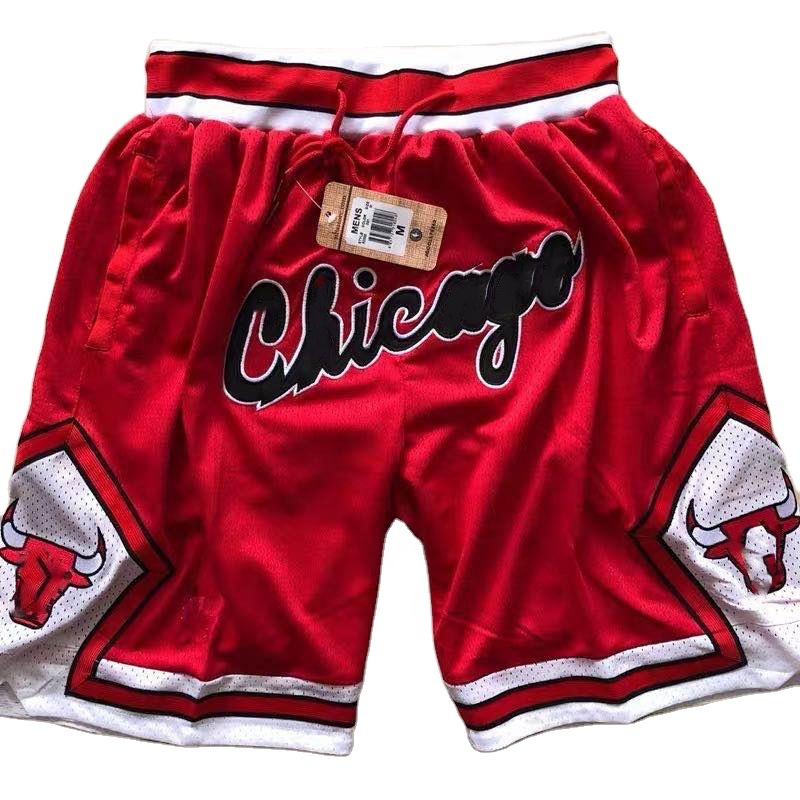 Sublimation wholesale mesh fabric red basketball shorts