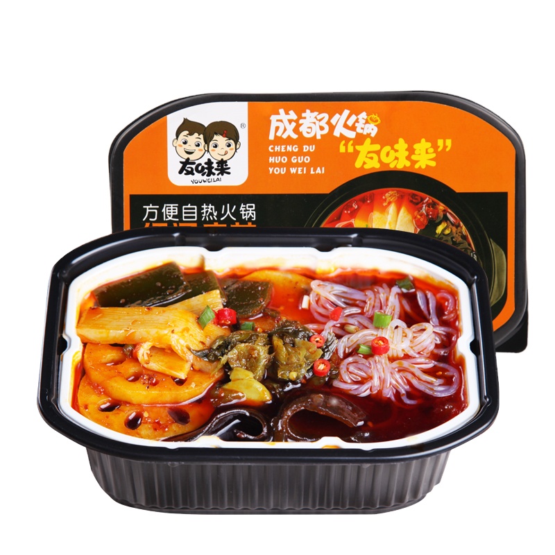 Пряный суп вкус мгновенные овощи самонагревающийся мгновенный горячий горшок с лапшей Konjac