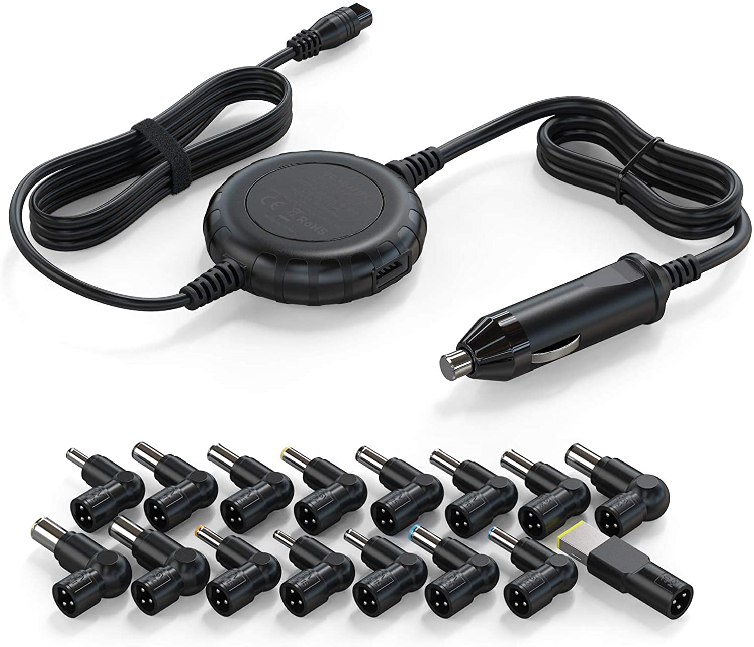 Universal Laptop Car Charger for HP Dell Toshiba IBM Lenovo Acer ASUS Samsung Sony Fujitsu Gateway Notebook Ultrabook Chromebook