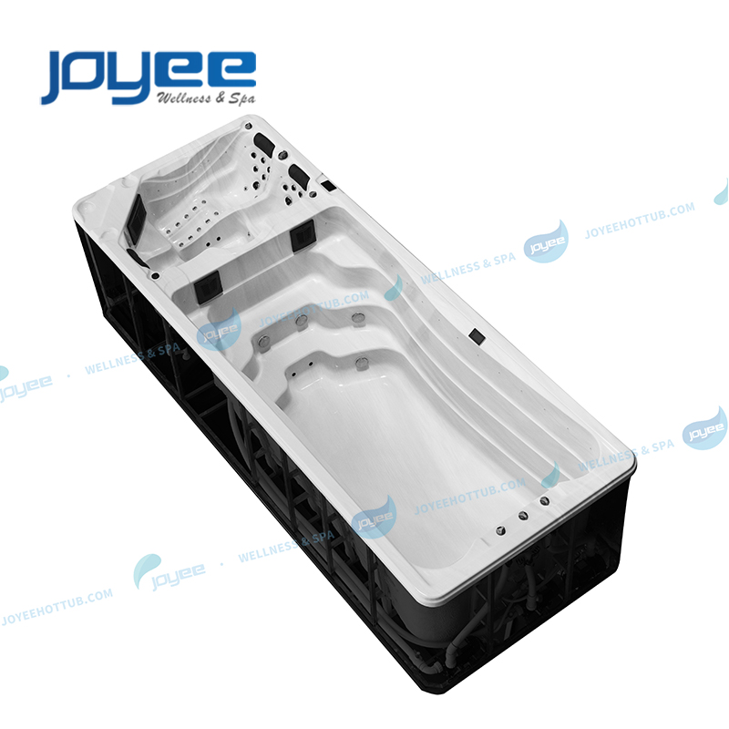 JOYEE 2 зоны спа-бассейн плавать exteriror большой островного типа сад 5 м плавательный бассейн спа-бассейн на открытом воздухе