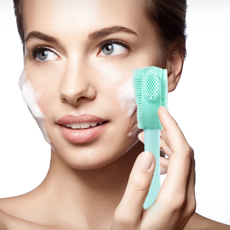 Wholesale 2021 New Product Cheap Silicone Makeup Brush Face Facial Cleansing Set For Massage Scrubber Massager Face   Body