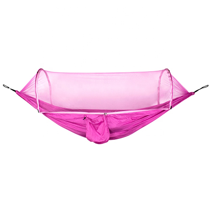 Nylon Hiking Camping Travel Mosquito Net Hammock Durable Nylon Outdoor Hammock Lightweight Indoor Single Swing Garden Hammock