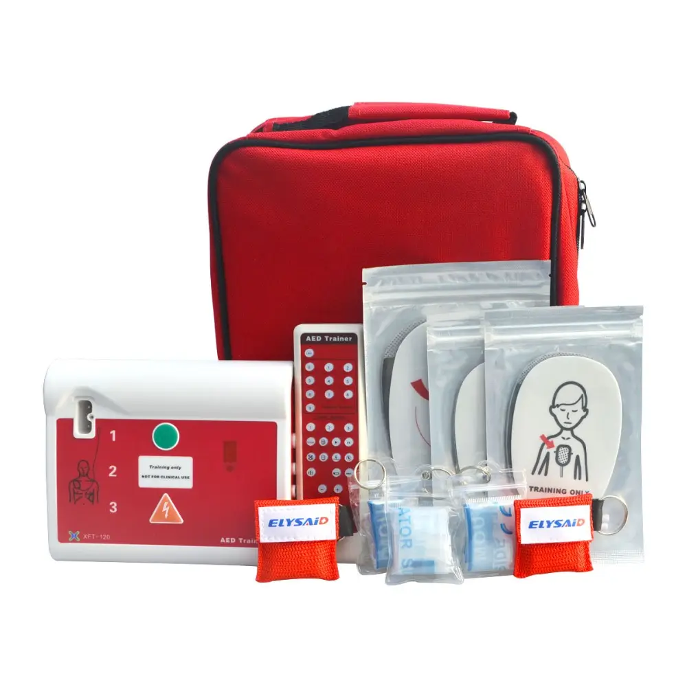 Automatic External Defibrillator Simulator AED Trainer In English&French for aed Training Emergency Medical Supplies andTraining