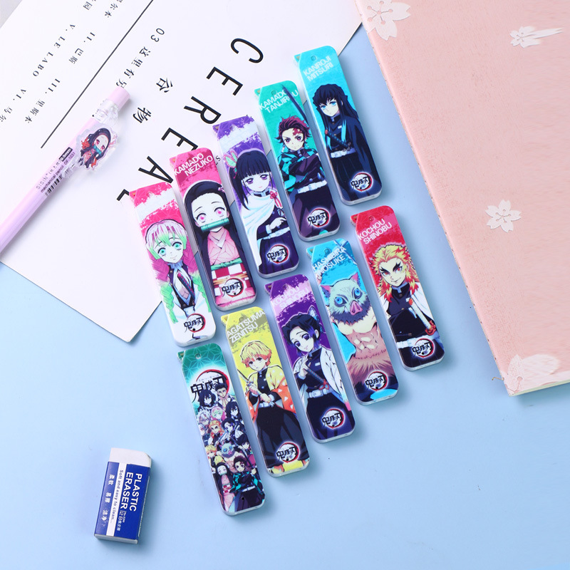 21 designs Hot Sale Anime Demon Slayer pencil lead mechanical black pencil lead 0.5 click refills
